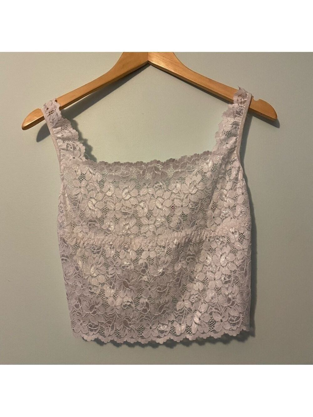 Fashion Bug White Lace Top Large